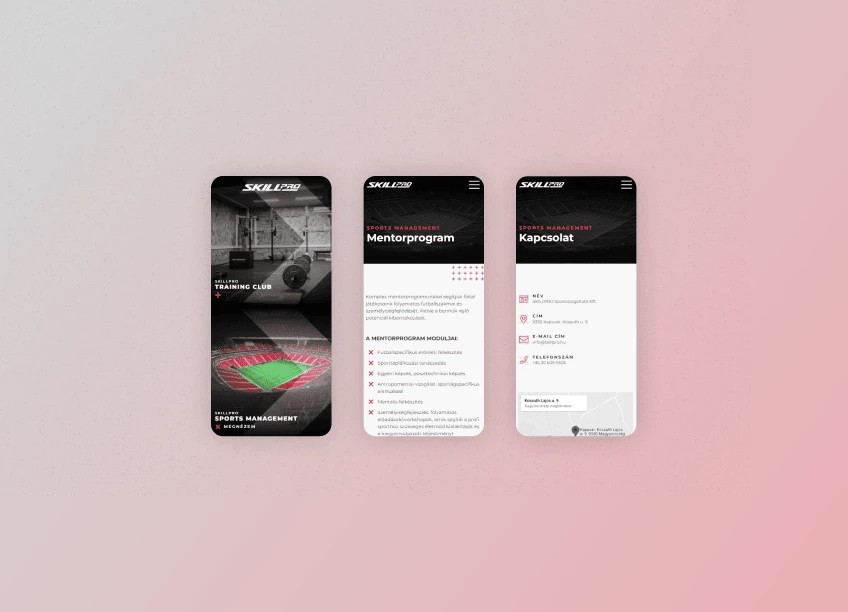 SKILLPRO mobile design